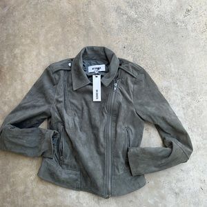 Gray Motorcycle Jacket  NWT
